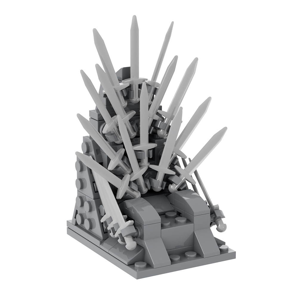 Model Kit Iron Sickle - Moc ferro trono espada cadeira antigo