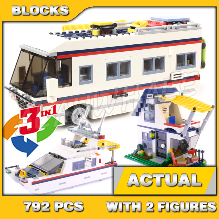 Model Kit Yacht - 792 pçs 3in1 férias criativas escapadas