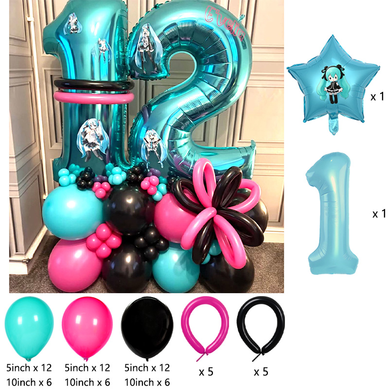 Conjunto de Balões Miku Hatsun - Model Kit Hatsune Miku avaliação e preço