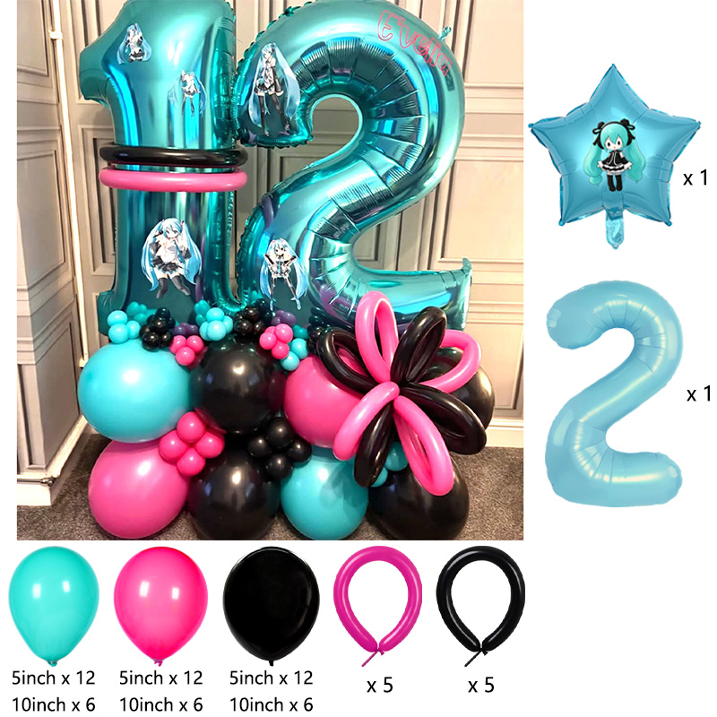 Conjunto de Balões Miku Hatsun - Model Kit Hatsune Miku avaliação e preço
