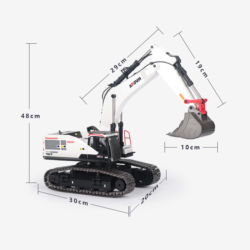 Escavadeira rc 1/14 huina meta - Model Kit Excavator avaliação e preço