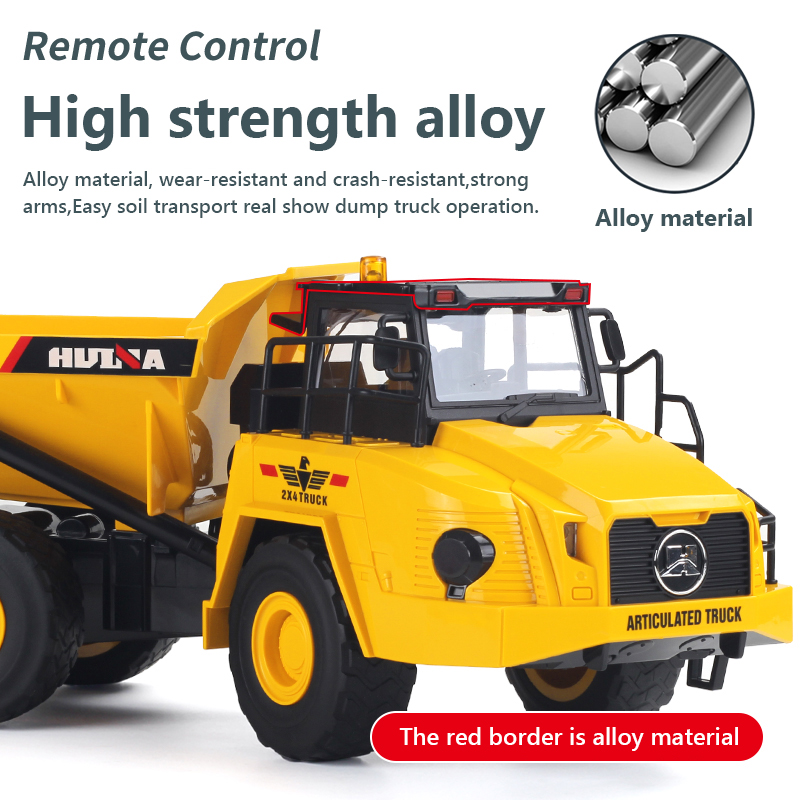 1/18 rc caminhão dumper huina  - Model Kit Excavator avaliação e preço