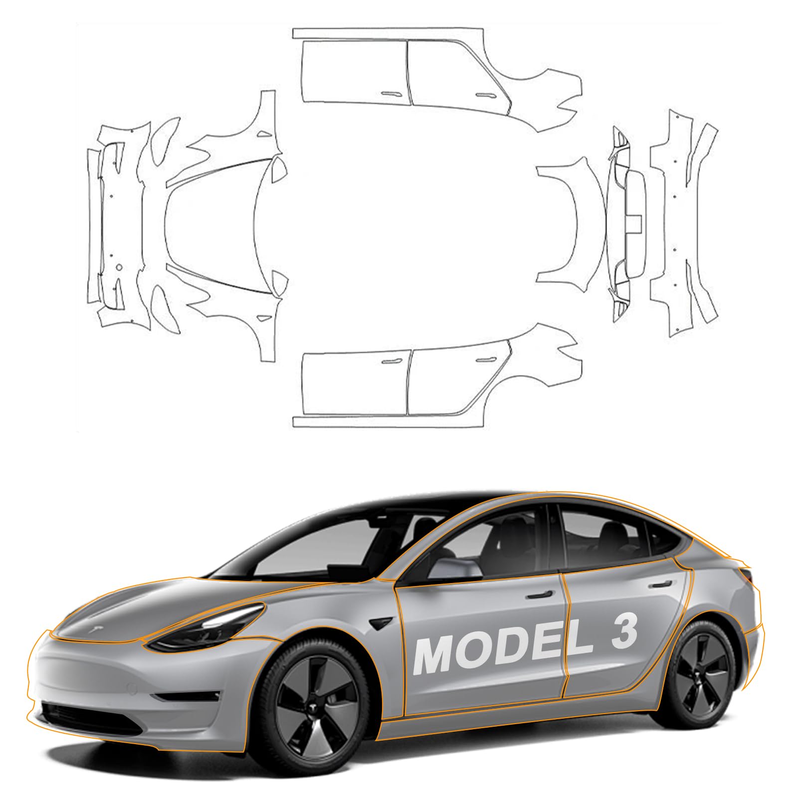 Para tesla modelo 3 2017-2023  - Paint Model Kit avaliação e preço