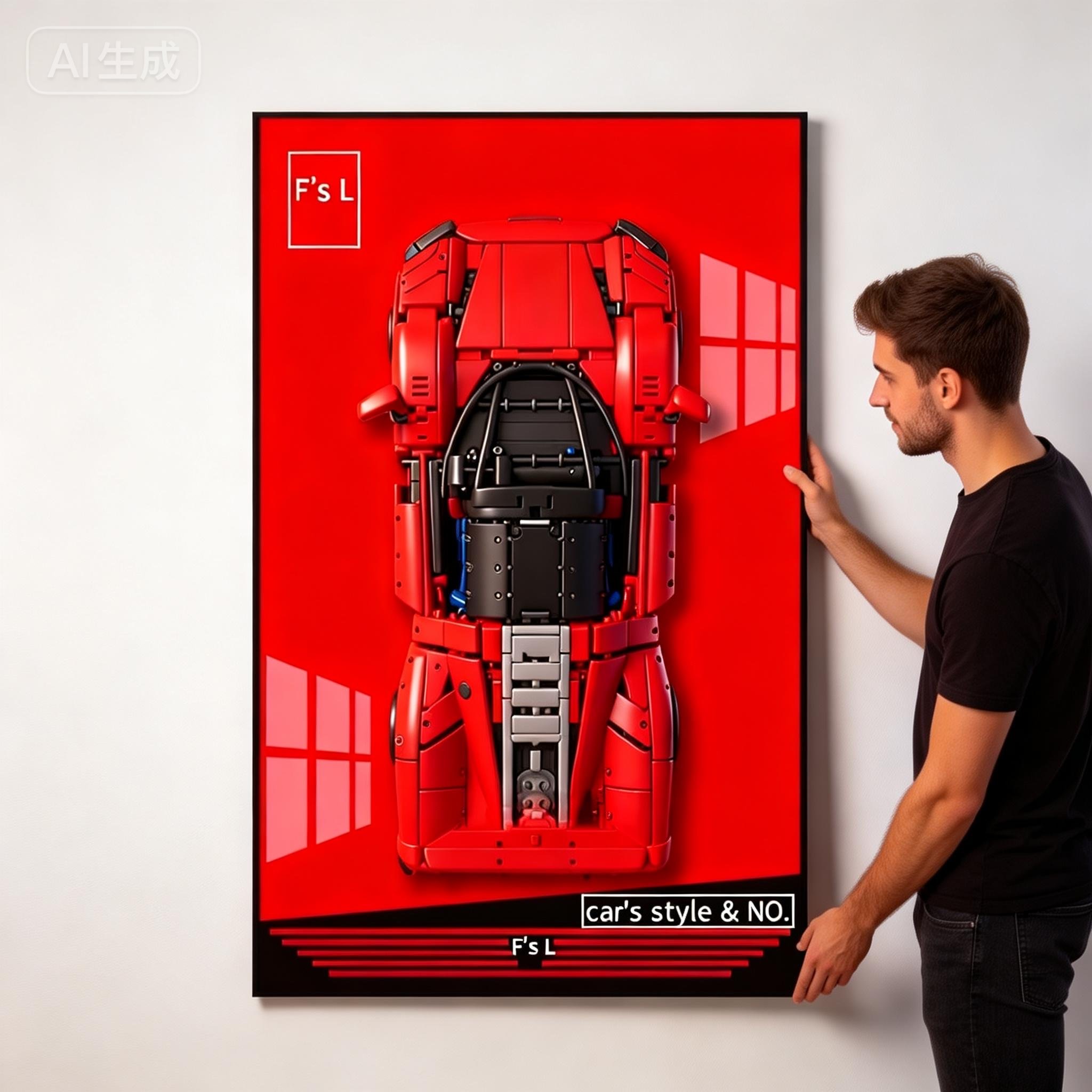 NOVO Quadro de Exibição para F - Model Kit Ferrari avaliação e preço